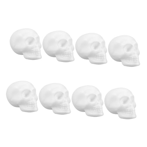 Gadpiparty 8 Stück Teiliges Schaumstoff Schädel Weiß DIY Halloween Dekoration zum Bemalen Kreative Bastelköpfe für Hängende und Tisch Ornamente Einzigartige Halloween Schädel für Party und Gadpiparty 8 Stück Teiliges Schaumstoff Schädel Weiß DIY Halloween Dekoration zum Bemalen Kreative Bastelköpfe für Hängende und Tisch Ornamente Einzigartige Halloween Schädel für Party und von Gadpiparty