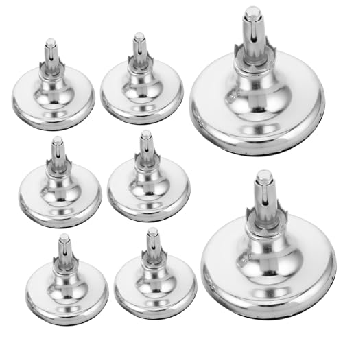 Gadpiparty 8 Stück Teiliges Verchromt mit Bodenschonern für Harte Böden Geräuschlose Stuhlbeinabdeckungen Robuste Möbelbeine für Sofa Bett Stuhl und Büro Stilvolle Möbelgleiter für von Gadpiparty