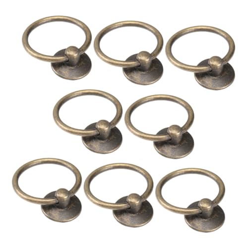 Gadpiparty 8 Stück Teiliges Vintage Schubladenknöpfe Metall Ringgriffe für Kommoden Schränke und Möbel Antike Hardware für Küche Schlafzimmer und Büro Einfache Montage und Vielseitige von Gadpiparty