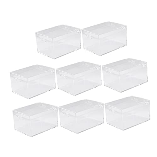 Gadpiparty 8 Stück Insekten Vitrine Sammelboxen Transparente Rechteckige Aufbewahrungsboxen für Sammlerstücke für Insektensammler und Naturbeobachtungen von Gadpiparty