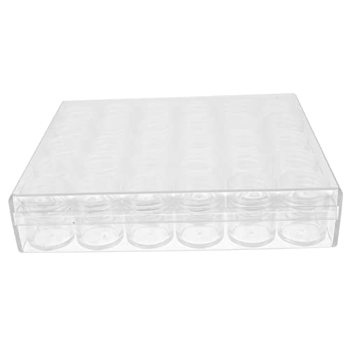 Gadpiparty 30gitter Transparente Aufbewahrungsbox Aus Kunststoff Tragbare Aufbewahrungsbox Für Mit Festen Trennwänden Perlen-Organizer Mit Fächern Organizer-Box Für Schmuckstücke Und von Gadpiparty