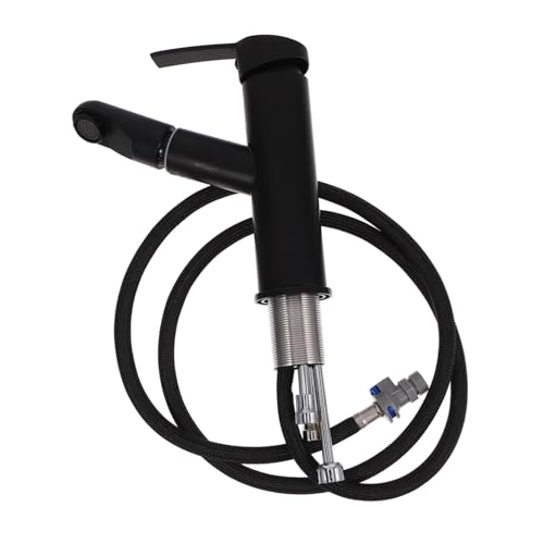 Gadpiparty Ausziehbarer Wasserhahn für Waschbecken und Küche Moderner Schwarzer Badarmatur mit Zugstange Spritzschutz Bubble Strömung Langlebig und Geräuscharm Einfache Montage für Gadpiparty Ausziehbarer Wasserhahn für Waschbecken und Küche Moderner Schwarzer Badarmatur mit Zugstange Spritzschutz Bubble Strömung Langlebig und Geräuscharm Einfache Montage für von Gadpiparty