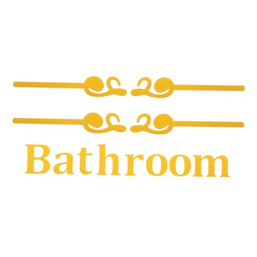 Gadpiparty Badezimmer Türschild Aufkleber Stilvolle Wc Wanddekoration Individuell Anpassbar Selbstklebend Geeignet für Zuhause und Hotel Modernes Badezimmer Wandbild von Gadpiparty