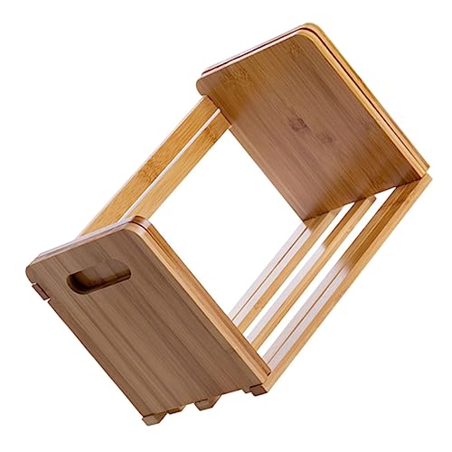 Gadpiparty Bamboo Bücherregal mit Verstellbarem Design Platzsparender Schreibtisch Organizer für Zuhause Büro und Bibliothek Flexibles und Sicheres Buchregal aus Bambus Holzfarbe Gadpiparty Bamboo Bücherregal mit Verstellbarem Design Platzsparender Schreibtisch Organizer für Zuhause Büro und Bibliothek Flexibles und Sicheres Buchregal aus Bambus Holzfarbe von Gadpiparty