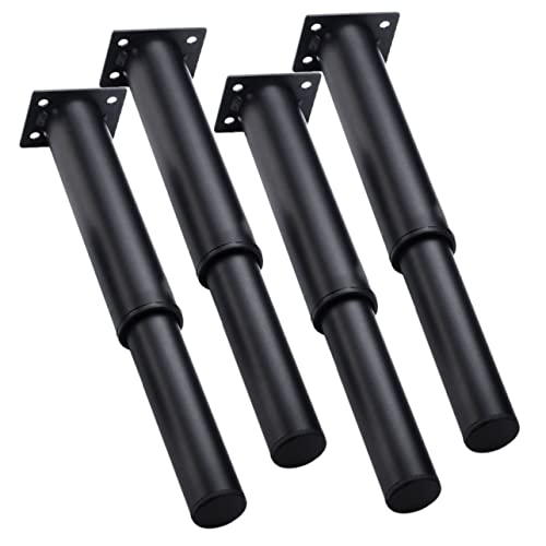 Gadpiparty 4 Stücke Heavy Duty Eisen Bett Unterstützung Beine Höhe-einstellbare Möbel Füße Nicht-Pads von Gadpiparty