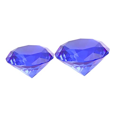 Gadpiparty Blaue Kristall Diamant Deko Künstlicher Schmuck für Hochzeit Tisch Funkelnde Wohnraumdekoration für Brautparty und Festliche Feiern von Gadpiparty
