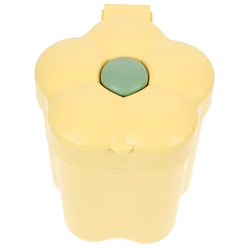 Gadpiparty Blumenförmiger Abfalleimer mit Deckel Dekorativer Tischmülleimer für Schlafzimmer und Büro Praktischer Mini Müllbehälter für Papier und Abfälle Gelb Gadpiparty Blumenförmiger Abfalleimer mit Deckel Dekorativer Tischmülleimer für Schlafzimmer und Büro Praktischer Mini Müllbehälter für Papier und Abfälle Gelb von Gadpiparty