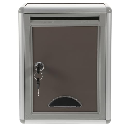 Gadpiparty Metallständer Vorschlagsbox Small Suggestion Box Mailbox with Lock Wall Hanging Complaint Suggestion Box Aluminium Alloy Box Abschließbare Box Schloss Metallklammern Gadpiparty Metallständer Vorschlagsbox Small Suggestion Box Mailbox with Lock Wall Hanging Complaint Suggestion Box Aluminium Alloy Box Abschließbare Box Schloss Metallklammern von Gadpiparty