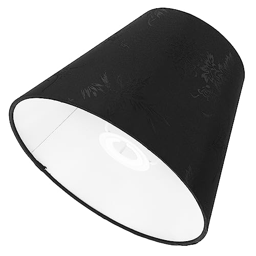 Gadpiparty Chic Stofflampenschirm für Tischlampe Stehlampe Hochwertiger Langlebiger Lampenschirm Schwarz für Fassung Eleganter Ersatzschirm für Dekorative Lichtakzente von Gadpiparty