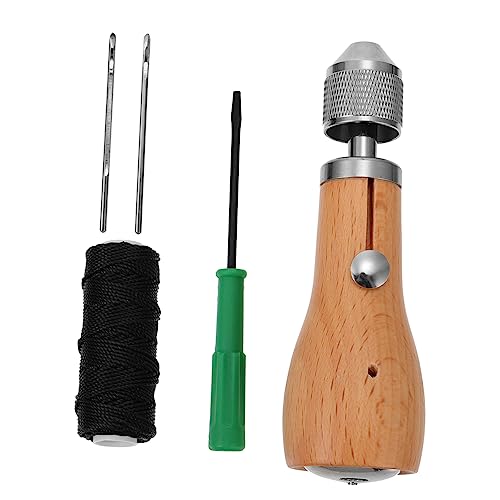 Gadpiparty DIY Leder Nähset Handnähwerkzeug Mit Boden-nadelspeicher Ergonomischem Holgriff Wachsgarn Schraubendreher Und Robusten Nadeln Für Handwerk Gadpiparty DIY Leder Nähset Handnähwerkzeug Mit Boden-nadelspeicher Ergonomischem Holgriff Wachsgarn Schraubendreher Und Robusten Nadeln Für Handwerk von Gadpiparty