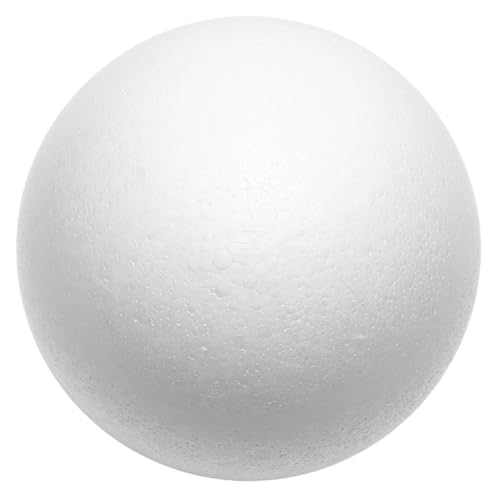Gadpiparty DIY Schaumstoffball Unbemalt und Hohl Bastelmaterial für Projekte Dekorationen Schulprojekte und Blumenarrangements Weißer Bastelschaum von Gadpiparty