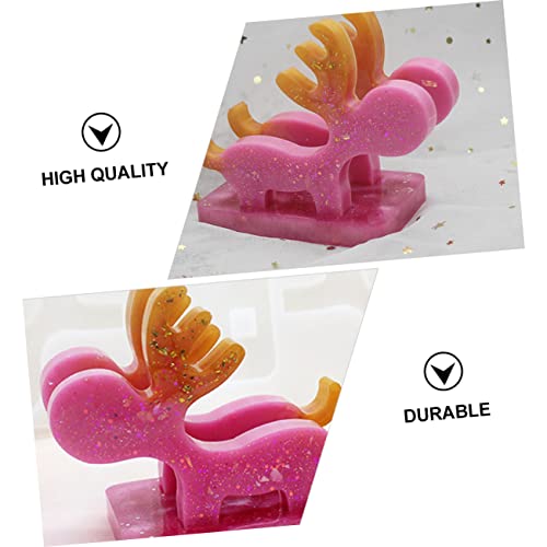 Gadpiparty DIY Silikonform für Handyhalterung Elastische Mobile Phone Support Making Mold für Kreative DIY Handyständer Ungiftig Wiederverwendbar für Personalisierte Schreibtischdekorationen von Gadpiparty