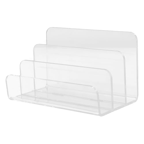 Gadpiparty Dateiorganisator aktenordner briefhalter Briefsortierer Postsortierer bürobedarf Postkartenanzeige Wandordner-Organizer Mail-Organizer für den Schreibtisch Acryl Transparent von Gadpiparty