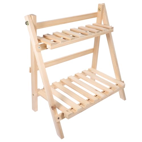 Gadpiparty Holz Pflanzenständer 2-stufiger Blumentopf Halter Indoor Regal Klappbar Stabil Für Balkon Und Wohnzimmer Holzfarbe Gadpiparty Holz Pflanzenständer 2-stufiger Blumentopf Halter Indoor Regal Klappbar Stabil Für Balkon Und Wohnzimmer Holzfarbe von Gadpiparty