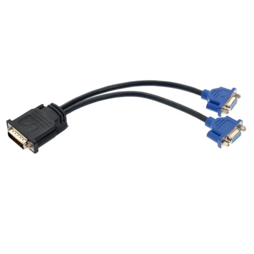 Gadpiparty Dual Vga Adapterkabel Male zu Vga Female Verteiler für Computer Schwarz blau Kompatibel mit Svga Monitoren Flachbildschirmen und Projektoren von Gadpiparty