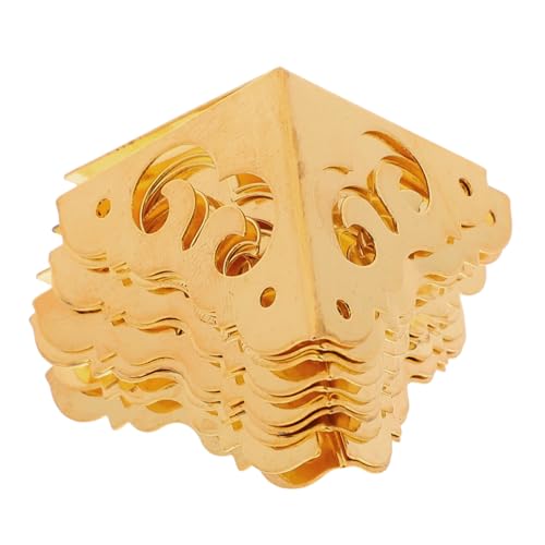 Gadpiparty Eckenschutz Metall Vintage Stil 10 Stück Eisen Rechtwinklig für Verpackungskartons Möbelecken Schutz Holzecken Deko für Antike Boxen Gadpiparty Eckenschutz Metall Vintage Stil 10 Stück Eisen Rechtwinklig für Verpackungskartons Möbelecken Schutz Holzecken Deko für Antike Boxen von Gadpiparty