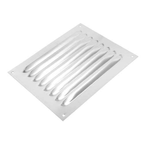 Gadpiparty Edelstahl Lüftungsgitter Louvered Luftaustrittsgitter Wetterfest mit Bohrlöchern Schutz vor Tieren und Witterung Einfache Montage Belüftungsabdeckung von Gadpiparty
