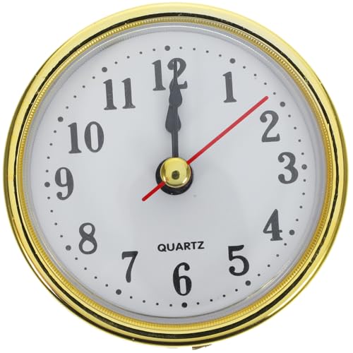 Gadpiparty Eingebetteter Uhrkopf DIY-Uhreneinsatz Wecker Flip-Uhr modern Küchenuhr Wanduhren Einfache Zahlen Uhr Einsetzbare Uhr runder Uhreneinsatz runder Uhrkopfeinsatz Quarzuhrwerk Plastik von Gadpiparty