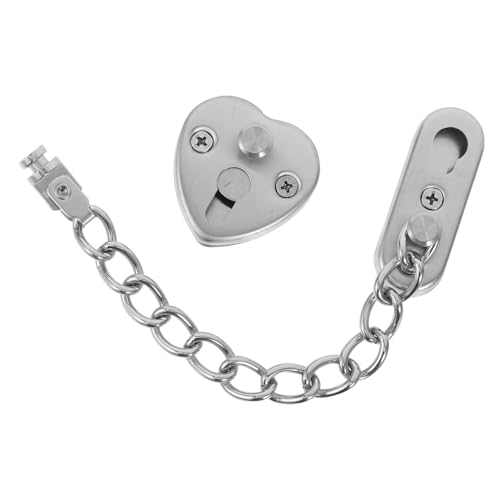 Gadpiparty Einstellbares Türketten-schloss aus Edelstahl mit Drucköffnung Schwerer Diebstahlschutz Keine Bohrung Sicherheitskette für Innen Haustüren Vielseitig Kompatibel Modernes Design von Gadpiparty
