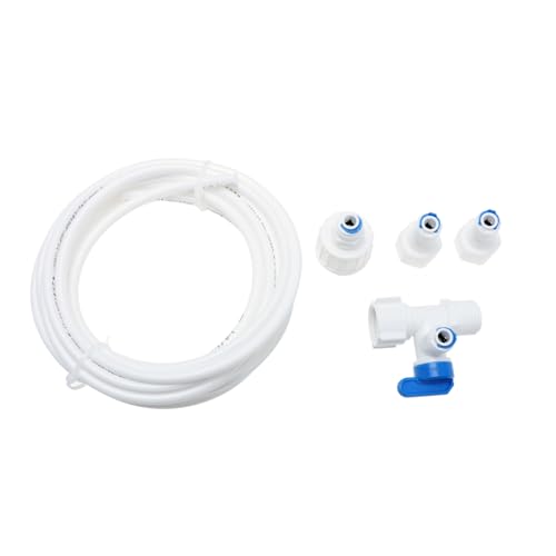 Gadpiparty Eiswürfelmaschinen Wasserzulaufleitung mit PE Adapter Langlebiges Anschlussset für Stabile und Tropffreie Verbindung Ersatzteil für Eiswürfelbereiter Wartung und Austausch von Gadpiparty