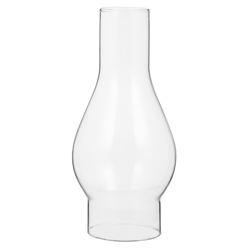 Gadpiparty Ersatzglas Lampe Glas Petroleum Lampenschirm Öllampe Schornstein Öl Lichtabdeckung Hurrikanbrille Kerzenbrennerabdeckung Retro Lichtschirm Öllampe Lampenschirm von Gadpiparty