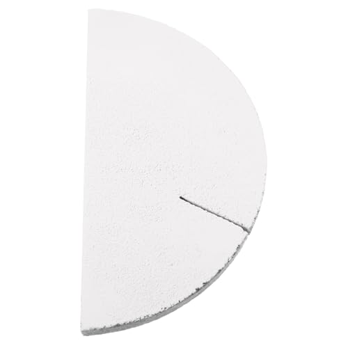 Gadpiparty Feuerfeste Keramik Brennplatte mit Halbrundem Design Hitzebeständig Langlebig und Robust für Schmuck Tonkunst Brennbedarf Optimierte Raumverwendung im Ofen Vielseitig für Keramik von Gadpiparty