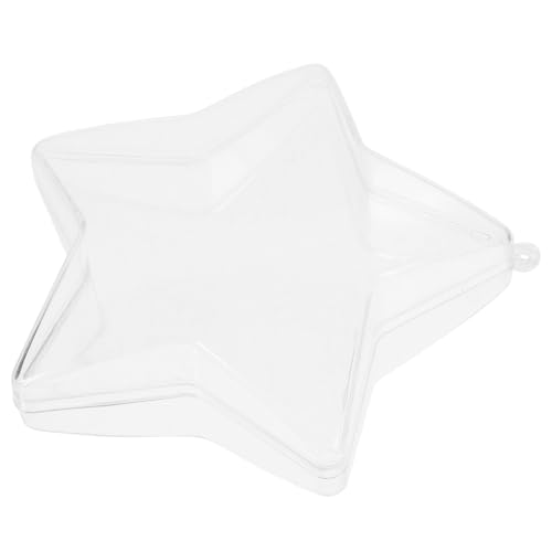 Gadpiparty Fünfzackige Stern Förmige Mini Aufbewahrungsbox für Maniküre Transparente Sortierbox Desktop Container für Schmuck und Kleinigkeiten für und Organisation von Gadpiparty