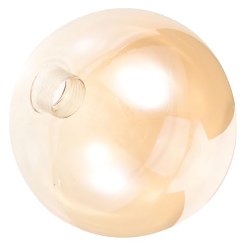Gadpiparty Glas Lampenschirm Kugelform Amberfarben Gewinde Ersatzlampenschirm für Hängelampe Wohnzimmer Schlafzimmer Dekorative Glasleuchte Lichtabdeckung von Gadpiparty