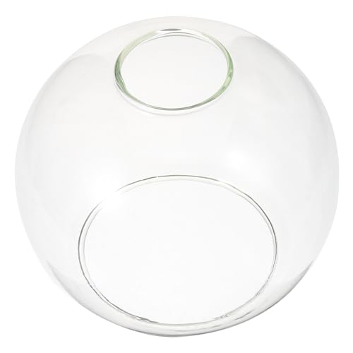 Gadpiparty Glas-Lampenschirm Runde Kugel -Lichtabdeckung Transparenter Lampenschutz E27-Doppelöffnungsloch Beleuchtungskörper-Ersatz Für Pendelleuchte Wandleuchte A von Gadpiparty