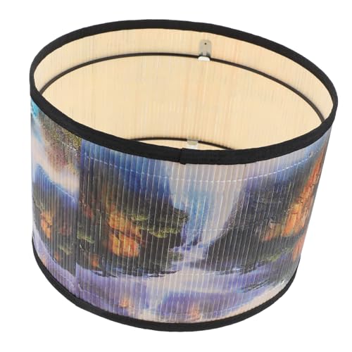 Gadpiparty Hängelampe mit Bamboo Lampshade Robuste Lichtabdeckung für Zuhause Stilvolle und Kreative Wohnraumdekoration Lampenschirm für Pendelleuchten Einfache Handhabung und Elegantes von Gadpiparty