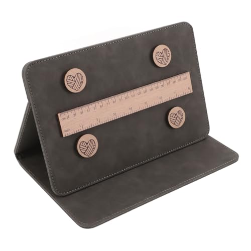 Gadpiparty Halter Für Kreuzstichmuster Häkelkartenhalter Strickmusterhalter Größentabelle Für Strickwerkzeuge Klapprahmen Für Strickmusterdiagramme Magnetischer Kartenhalter Holz Grey von Gadpiparty