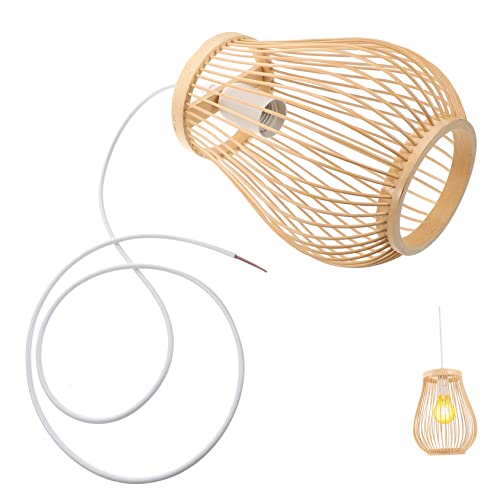 Gadpiparty Handgewebter Rustikaler Pendelleuchte für Esszimmer und Wohnzimmer mit Abnehmbarem Lampenschirm nicht Enthaltene für Boho und Stilvolle Gadpiparty Handgewebter Rustikaler Pendelleuchte für Esszimmer und Wohnzimmer mit Abnehmbarem Lampenschirm nicht Enthaltene für Boho und Stilvolle von Gadpiparty