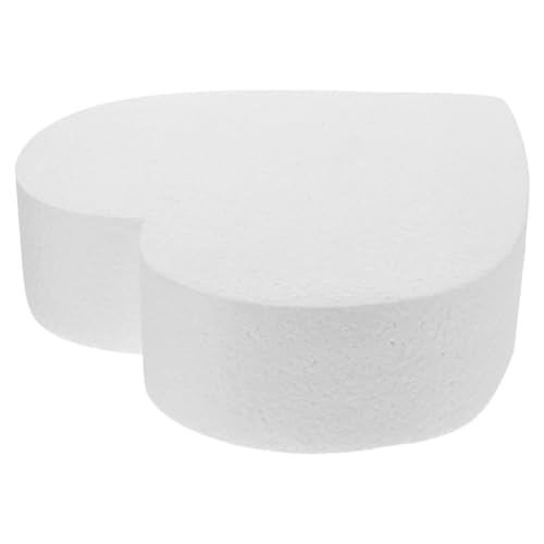 Gadpiparty Herzförmiger Kuchen Dummy Schaumstoff Übungswerkzeug für Dekorieren von Torten für Hochzeiten Geburtstagsfeiern und Besondere Anlässe von Gadpiparty