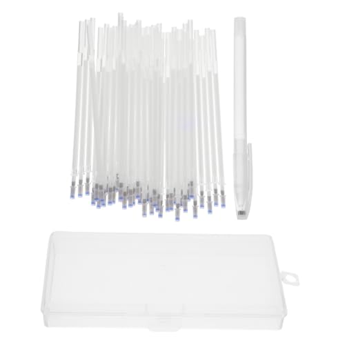 Gadpiparty Hochtemperatur Verschwindender Stift mit Spitze Hitzeaktivierte Wasserlösliche Stoffmarkierer für Schneiderei Quilten und Stickerei Inklusive Nachfüllminen und Aufbewahrungsbox von Gadpiparty