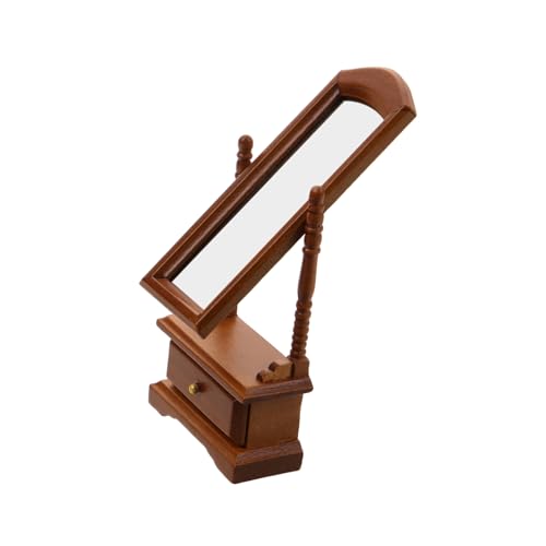Gadpiparty Dollhouse Miniatur Dressing Mirror Retro Holzmodell Für Puppenhaus Maßstab Langlebig Dekorativ Und Charmant Für Spielzimmer Und Mini-Haus-Dekoration von Gadpiparty