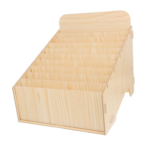 Gadpiparty Kasten Rechnungsorganisationsbox rote Kartons Telefongefängnis Mail-Organizer-Desktop Home-Mail-Organizer Rote Versandkartons Mail-Organizer für zu Hause Holz Beige von Gadpiparty