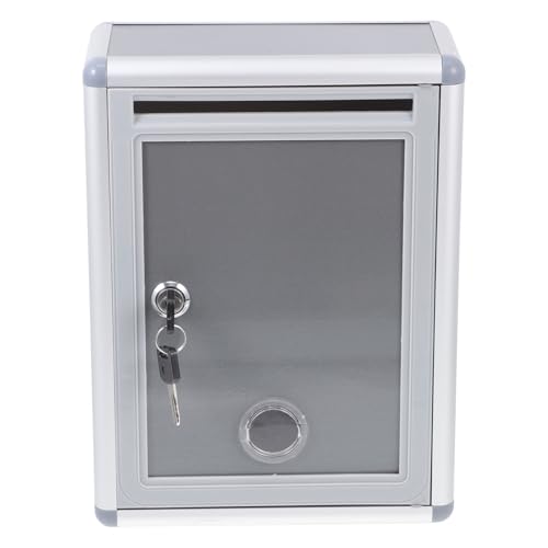Gadpiparty Metall Briefkasten Für Vorschläge Und Beschwerden Wandmontierbare Box Mit Schloss Für Schule Und Büro Langlebige Aluminiumlegierung Für Sichere Aufbewahrung Von Briefen Und Geld von Gadpiparty