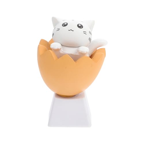 Gadpiparty Katzenmotiv Mechanische Tastatur Tastenkappen Schlüsselabdeckungen Langlebig Leicht DIY Design Für Gaming Und Büro Weißes Katzen-Design von Gadpiparty
