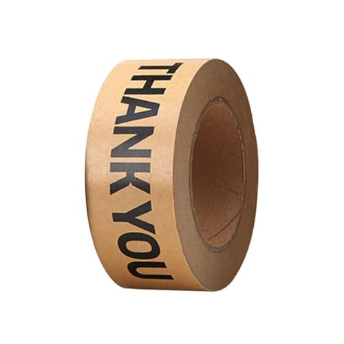Gadpiparty Klebeband aus Papier Selbstklebend Beschreibbar für Verpackung und Bastelarbeiten mit Thank You für Kartonversand und Kreative Projekte von Gadpiparty