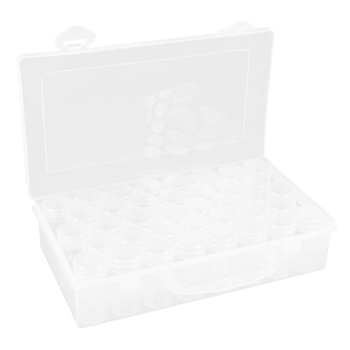Gadpiparty Transparenter Aufbewahrungsbox Für Perlen Schrauben-Organizer Aus Plastik Kleiner Behälter Für Schmuckperlen Aufbewahrungsbox Für Bastelmaterial Tragbarer Organizer Für von Gadpiparty