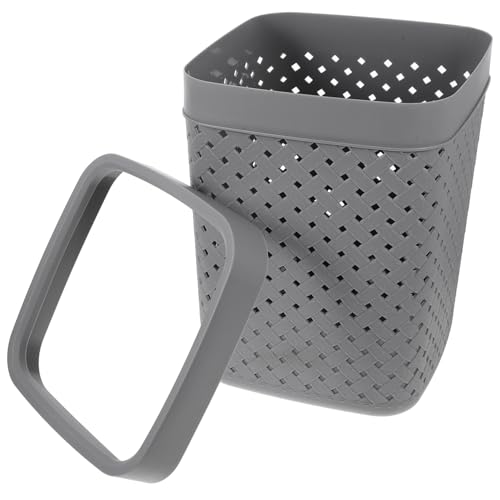 Gadpiparty Kleiner Abfalleimer aus Material Moderner Hohldesign Mülleimer für Badezimmer und Büro Große Öffnung für Einfaches Entsorgen Langlebig und Leicht zu Reinigen von Gadpiparty