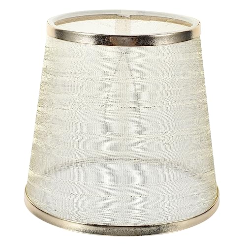 Gadpiparty Kleiner Goldener Lampenschirm Stoff für Tisch Wand und Pendelleuchten Abnehmbarer Langlebiger Lampenschirm mit Elegantem Design für Vielseitige Verwendung von Gadpiparty