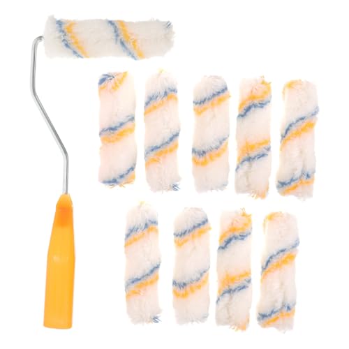 Gadpiparty Kleiner mit Ergonomischem Griff Langlebiger Faserfreier Lackierwalze für Wandfarbe für Ecken und Schwer Zugängliche Stellen Beim Hausstreichen von Gadpiparty