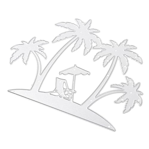 Gadpiparty Kokosnussbaum Stanzform Metall Selbstgemacht Stanzschablone Für Kartenherstellung Mehrzweck Strand Motiv Für Scrapbooking Wiederverwendbar Für Kreative Bastelprojekte von Gadpiparty