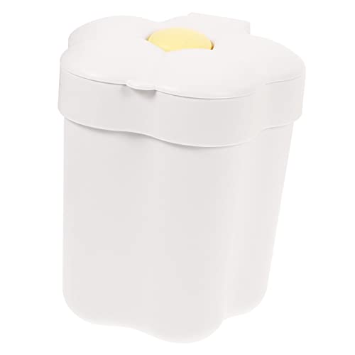 Gadpiparty Kreativer Abfallkorb Blumenform Mini Mülleimer mit Deckel für Schreibtisch Elegant und Praktisch für Büro und Zuhause Hält Ihre Räume Sauber und Dekorativ von Gadpiparty