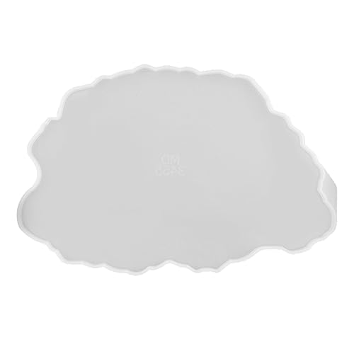 Gadpiparty Kristallkleberablettungsform Platte Schalenform Herstellung Gebäckformen quadratische Form Formschalen Süßigkeiten Tablett Form unregelmäßiges Fach Kieselgel Weiß von Gadpiparty