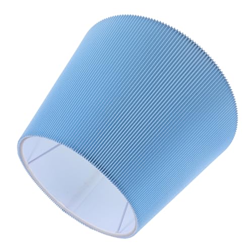 Gadpiparty Lampenschirm Ersatz Lampenschirm für Tischlampe Faltstruktur für Schreibtisch und Stehlampen Blaue Dekoration für Schlafzimmer und Wohnzimmer von Gadpiparty