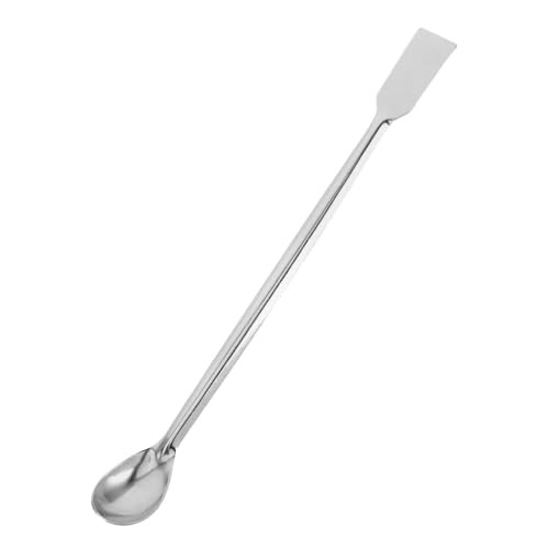 Gadpiparty Langstieliger Edelstahl laborlöffel Ergonomisch für Präzises Dosieren Chemischer Zusätze Hitzeschutzbieten Leicht zu Reinigender Löffel mit Glatter Oberfläche für Laboreinsatz von Gadpiparty