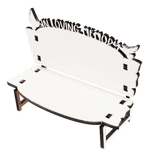 Gadpiparty Leerer Holzstuhl Deko Ornament Diy Sublimation Stuhl Dekoration für Tisch Bücherregal und Schreibtisch Langlebig Leicht und Vielseitig Verwendbar von Gadpiparty