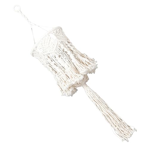 Gadpiparty Macrame Lampenschirm mit Quasten Hängelampe für Boho Stil für Zuhause und Restaurants Langlebigem Baumwollfaden Gefertigt eine Einladende von Gadpiparty